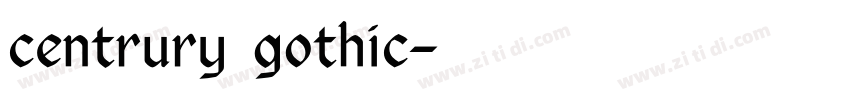 centrury gothic字体转换